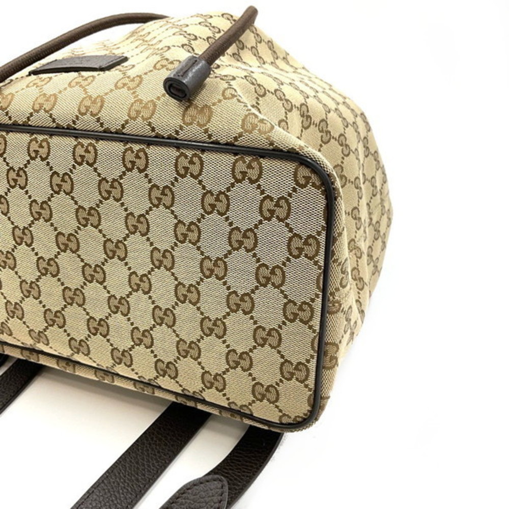 Gucci Drawstring Backpack Gg Brown - image 6